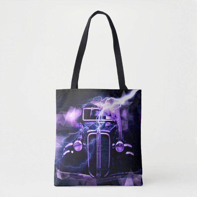 Bolso De Tela Tote del coche de carreras (Anverso)