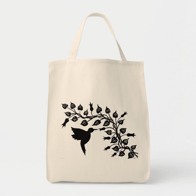 Bolso De Tela Tote del colibrí (Frente)