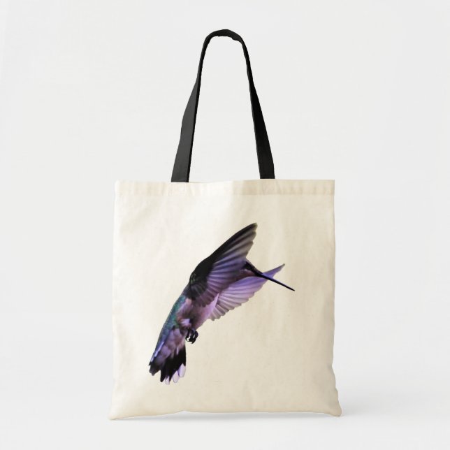 Bolso De Tela Tote del colibrí del bebé (Frente)