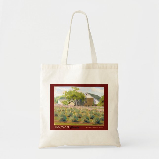 Bolso De Tela Tote del condado de Bucks (Frente)