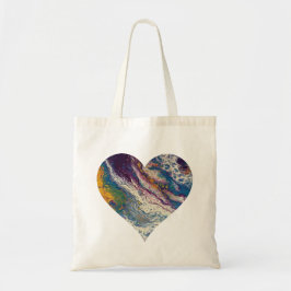 Bolso De Tela Tote del corazón de Magestic