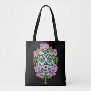Bolso De Tela Tote del cráneo uno del azúcar