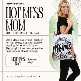 Bolso De Tela Tote del Día de la Madre de Mess Caliente