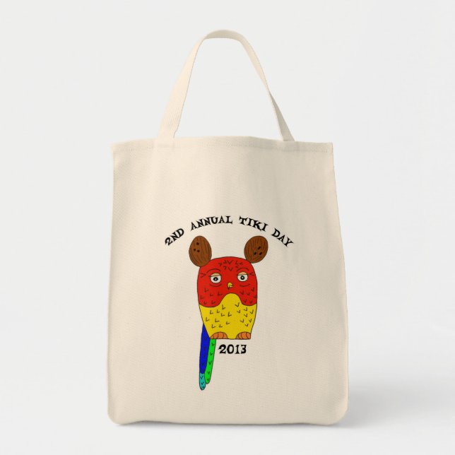 Bolso De Tela Tote del día de Tiki (Frente)