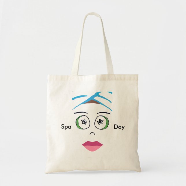 Bolso De Tela Tote del Día del Spa (Frente)