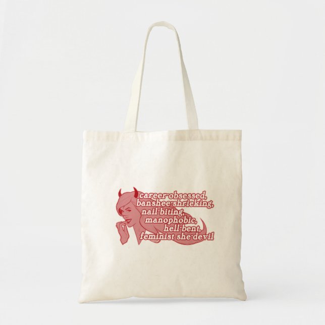 Bolso De Tela tote del ella-diablo (Frente)