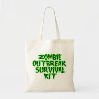 Bolso De Tela tote del equipo de supervivencia del brote del