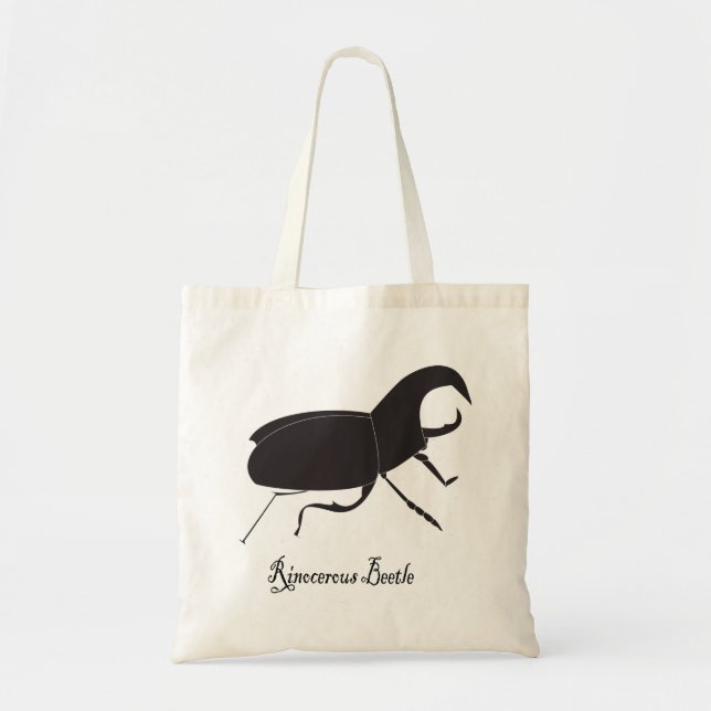 Bolso De Tela Tote del escarabajo de Rino (Frente)