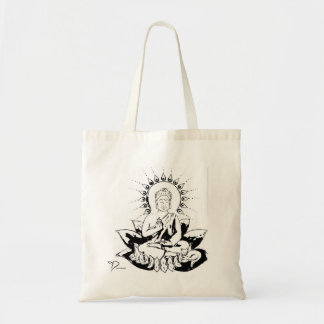 Bolso De Tela Tote del gatito de Buda