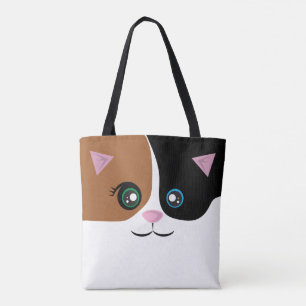 Bolso De Tela Tote del gato - calicó