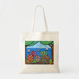 Bolso De Tela Tote del gato del edredón