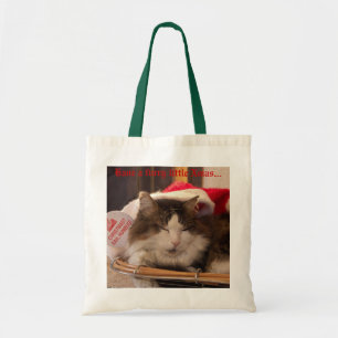 Bolso De Tela Tote del gato del embaucamiento de Bah