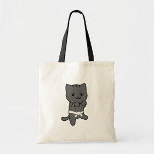 Bolso De Tela Tote del gato del karate