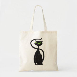 Bolso De Tela Tote del gato negro