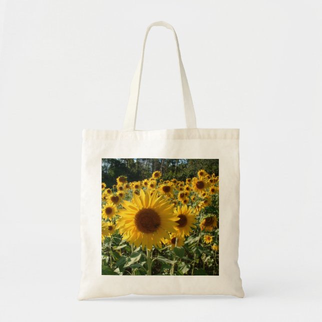 Bolso De Tela Tote del girasol (Frente)
