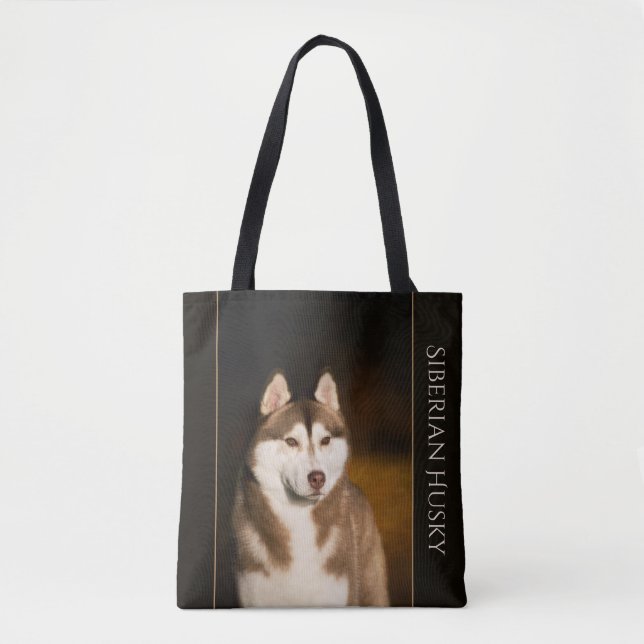 Bolso De Tela Tote del husky siberiano (Anverso)