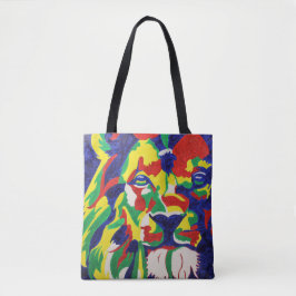 Bolso De Tela Tote del león del arte pop