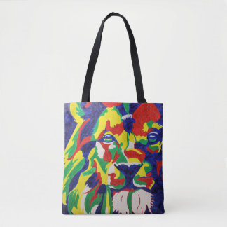 Bolso De Tela Tote del león del arte pop