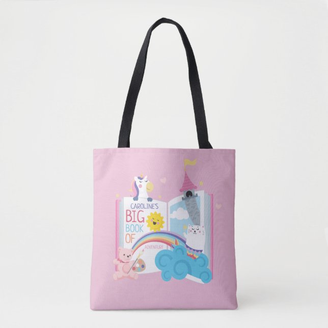 Bolso De Tela Tote del libro de Chicas caprichosos (Anverso)