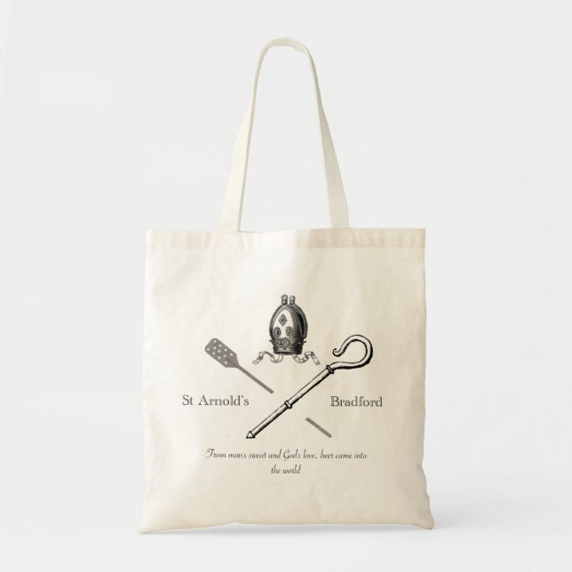 Bolso De Tela Tote del logotipo (Frente)