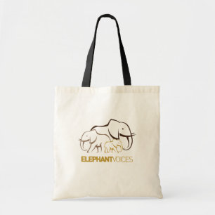 Bolso De Tela Tote del logotipo de ElephantVoices