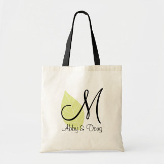 Bolso De Tela TOTE del logotipo de la hoja DIY