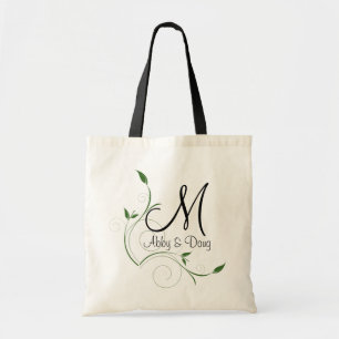 Bolso De Tela TOTE del logotipo de Swirl de DIY Leafy