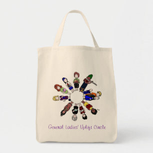 Bolso De Tela Tote del logotipo del círculo