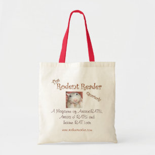 Bolso De Tela Tote del logotipo del lector del roedor