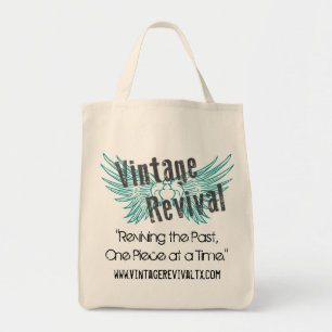 Bolso De Tela Tote del logotipo del renacimiento del vintage