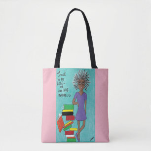 Bolso De Tela Tote del magro del negro de la conciencia del