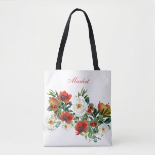 Bolso De Tela Tote del mercado de acuarela otoño
