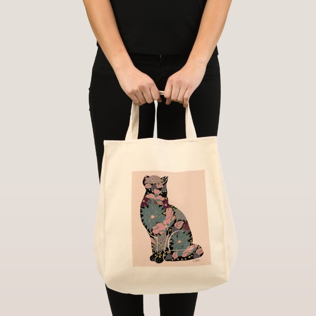 Bolso De Tela Tote del mercado de gatos botánicos (Anverso (producto))