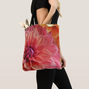 Bolso De Tela Tote del mercado del granjero feroz de la flor