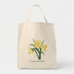 Bolso De Tela ¡Tote del narciso - "byth de Cymru! "