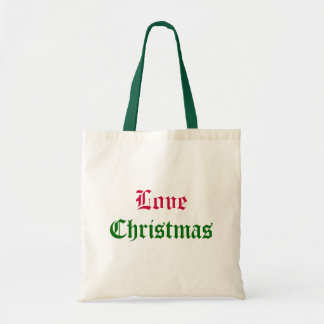 Bolso De Tela Tote del navidad del amor