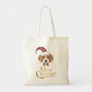 Bolso De Tela Tote del navidad del beagle