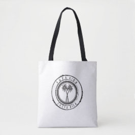 Bolso De Tela Tote del negro de la palmera de Pura Vida de la