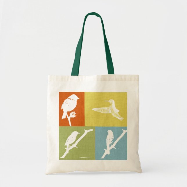 Bolso De Tela Tote del pájaro (Frente)