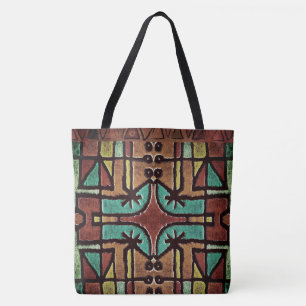 Bolso De Tela Tote del patrón geométrico tribal africano étnico