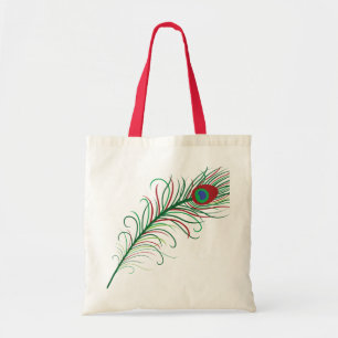 Bolso De Tela Tote del pavo real