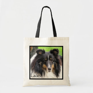 Bolso De Tela Tote del perro pastor de Shetland