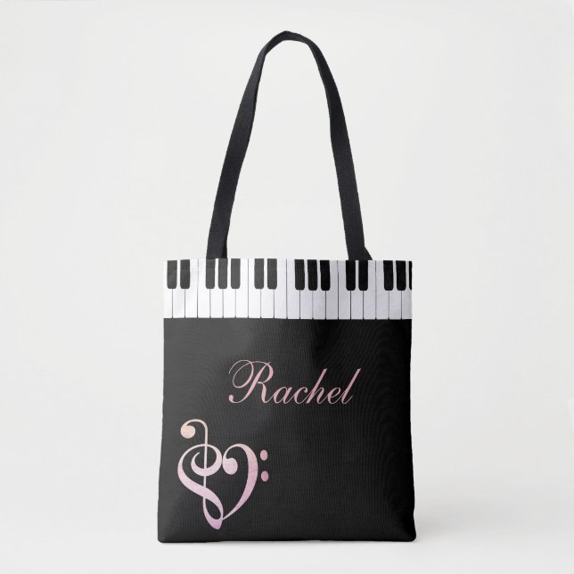 Bolso De Tela Tote del piano (Anverso)