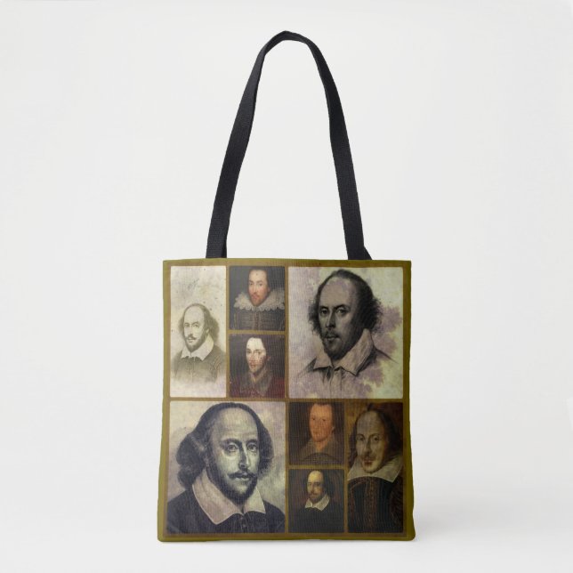 Bolso De Tela Tote del poliéster de William Shakespeare (Anverso)