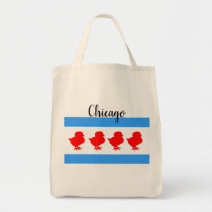 Bolso De Tela "Tote del polluelo de Chicago"