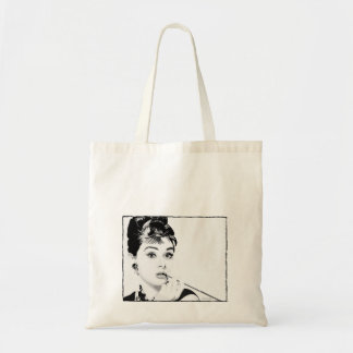 Bolso De Tela Tote del presupuesto de Aubrey Hepburn