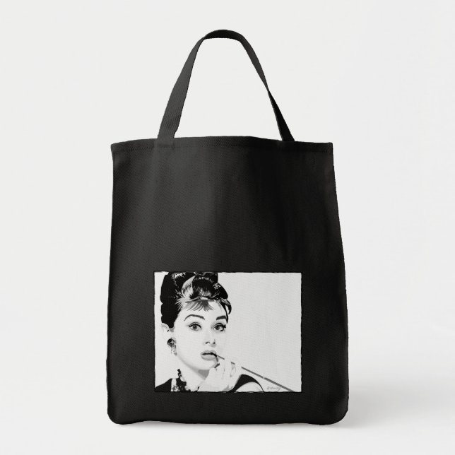 Bolso De Tela Tote del presupuesto de Aubrey Hepburn (Frente)