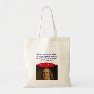 Bolso De Tela Tote del presupuesto de Benjamin Franklin