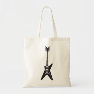 Bolso De Tela Tote del presupuesto de la guitarra