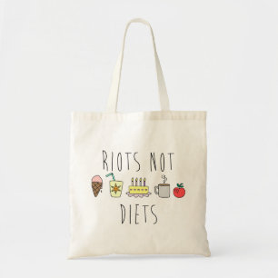 Bolso De Tela Tote del presupuesto de las dietas de los